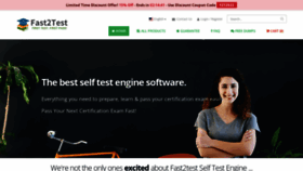 What Fast2test.com website looked like in 2023 (This year)