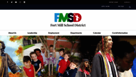What Fortmillschools.org website looked like in 2023 (1 year ago)