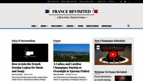 What Francerevisited.com website looked like in 2023 (This year)