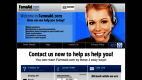 What Fameaid.com website looked like in 2023 (This year)