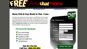 What Freedirtychatrooms.com website looked like in 2023 (This year)