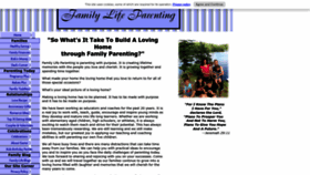 What Family-life-parenting.com website looked like in 2023 (This year)