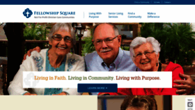What Fellowshipsquareseniorliving.org website looked like in 2023 (This year)