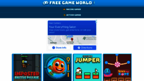 What Freegameworld.com website looked like in 2023 (This year)