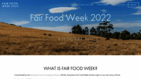 What Fairfoodweek.org.au website looked like in 2023 (This year)