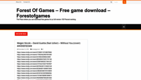 What Forestofgames.org website looked like in 2023 (1 year ago)