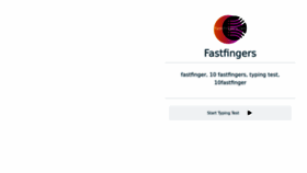 What Fastfingers.net website looked like in 2023 (This year)