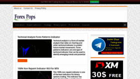 What Forexpops.com website looked like in 2023 (This year)