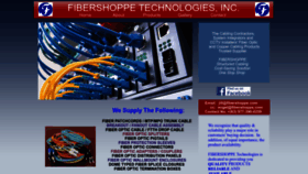 What Fibershoppe.com website looked like in 2023 (This year)