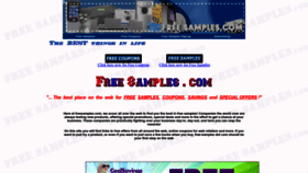 What Free-samples.com website looked like in 2023 (This year)