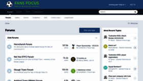 What Fansfocus.com website looked like in 2023 (This year)
