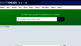 What Footballrenders.com website looked like in 2023 (This year)