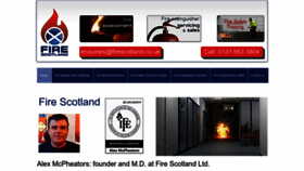 What Firescotland.co.uk website looked like in 2023 (This year)