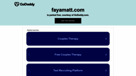 What Fayamatt.com website looked like in 2023 (This year)