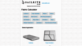 What Fabric-calculator.com website looked like in 2023 (This year)