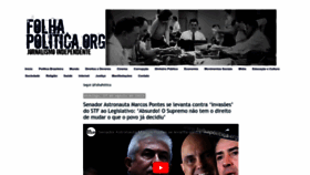 What Folhapolitica.org website looked like in 2023 (This year)