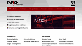 What Fafich.ufmg.br website looked like in 2023 (This year)