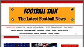 What Footballtalk.org website looked like in 2023 (This year)