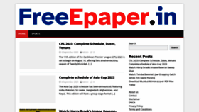 What Freeepaper.in website looked like in 2023 (This year)