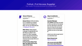 What Fahub.atshop.io website looked like in 2023 (This year)