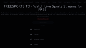 What Freesports.to website looked like in 2023 (This year)