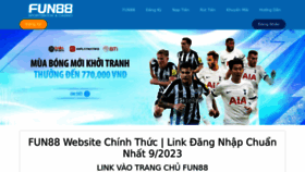 What Fun88choi.com website looked like in 2023 (This year)