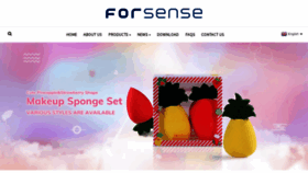 What Forsensebeauty.com website looked like in 2023 (This year)