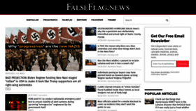 What Falseflag.news website looked like in 2023 (This year)