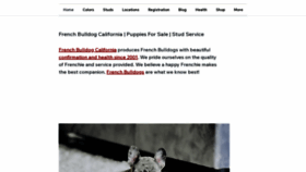 What Frenchbulldogcalifornia.com website looked like in 2023 (This year)