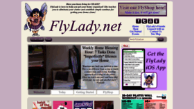 What Flylady.net website looked like in 2023 (This year)