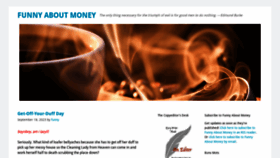 What Funny-about-money.com website looked like in 2023 (This year)