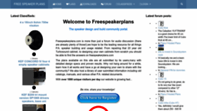 What Freespeakerplans.com website looked like in 2023 (This year)