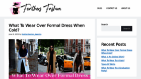 What Feathersfashion.com website looked like in 2023 (This year)