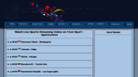 What Fromsports.info website looked like in 2023 (This year)