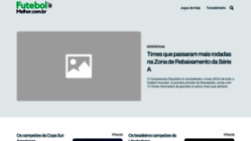 What Futebolmelhor.com.br website looked like in 2023 (This year)