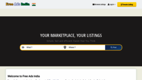 What Freeadsindia.in website looked like in 2023 (This year)