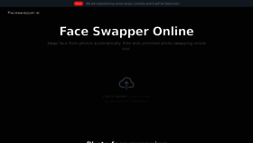 What Faceswapper.ai website looked like in 2023 (This year)