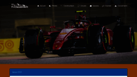 What F1classement.com website looked like in 2023 (This year)