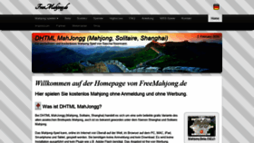 What Freemahjong.de website looked like in 2023 (This year)