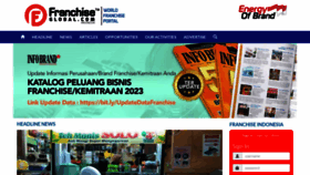 What Franchiseglobal.com website looked like in 2023 (This year)