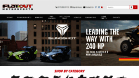 What Flatoutmotorcycles.com website looked like in 2023 (This year)