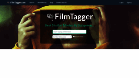 What Filmtagger.com website looked like in 2023 (This year)