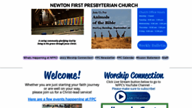 What Firstpresnewton.org website looked like in 2023 (This year)
