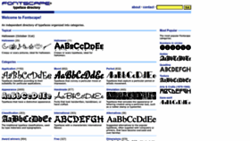 What Fontscape.com website looked like in 2023 (This year)