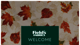 What Fieldsfabrics.com website looked like in 2023 (This year)