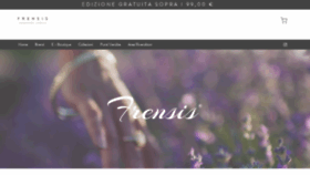 What Frensiscollection.it website looked like in 2023 (This year)