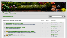 What Forumogrodnicze.info website looked like in 2023 (This year)