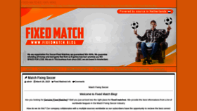 What Fixedmatch.blog website looked like in 2023 (This year)