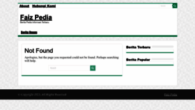 What Faizpedia.com website looked like in 2023 (This year)