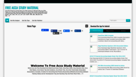 What Free-acca-study-material.blogspot.com website looked like in 2023 (This year)